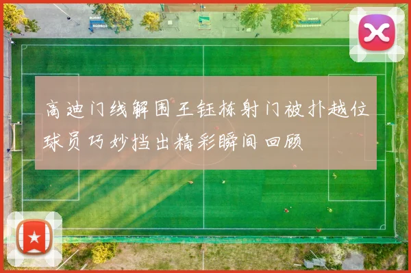 高迪门线解围王钰栋射门被扑越位球员巧妙挡出精彩瞬间回顾